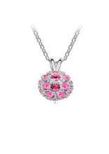 Charger l&#39;image dans la galerie, Stainless Steel Pendant Made with Crystal from SWAROVSKI®-Rose
