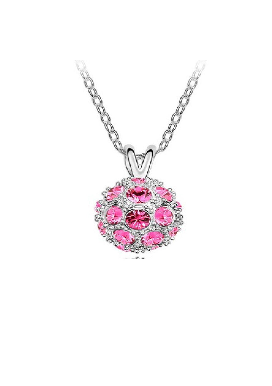 Stainless Steel Pendant Made with Crystal from SWAROVSKI®-Rose