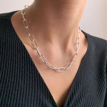 Charger l&#39;image dans la galerie, Sterling 925 Silver OVAL Link Necklace 5mm
