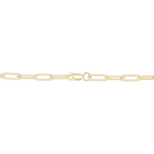 10k Gold 6.0mm Paper Clip Chain