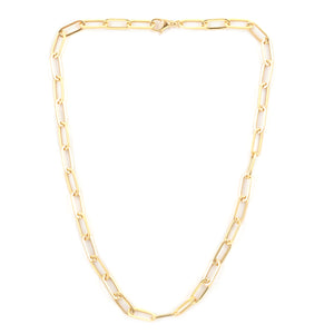 10k Gold 6.0mm Paper Clip Chain