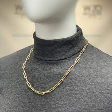 10k Gold 6.0mm Paper Clip Chain