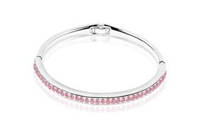 Stainless Steel Bracelet made with Crystal from SWAROVSKI®-Rose