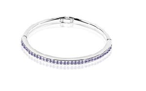 Stainless Steel Bracelet made with Crystal from SWAROVSKI®-Amethyst