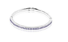 Load image into Gallery viewer, Stainless Steel Bracelet made with Crystal from SWAROVSKI®-Amethyst
