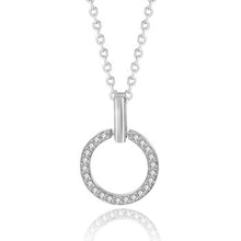 Charger l&#39;image dans la galerie, 925 Sterling Silver Circle of Life Necklace Cubic Zirconium
