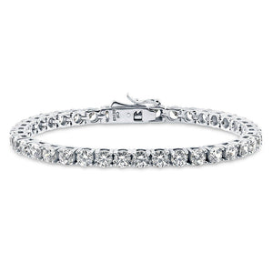 925 Silver Tennis Bracelet with AAA-Zircon