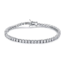 Charger l&#39;image dans la galerie, 925 Silver Tennis Bracelet with AAA-Zircon
