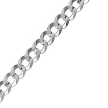 Charger l&#39;image dans la galerie, Sterling Silver 12.0 mm Flat Curb Bracelet
