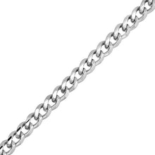 Charger l&#39;image dans la galerie, Sterling Silver 5.5 mm Flat Curb Bracelet
