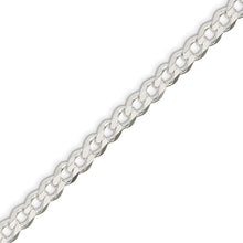 Charger l&#39;image dans la galerie, Sterling Silver 7.5 mm Flat Curb Bracelet
