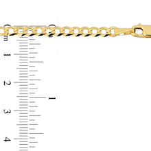 Charger l&#39;image dans la galerie, 10k Gold 4mm Flat Curb Chain
