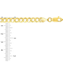 Charger l&#39;image dans la galerie, 10k Gold 6mm Flat Curb Chain
