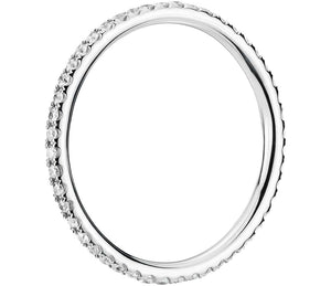 Micropavé Diamond Eternity Ring in 14k White Gold (1/4 ctw.)