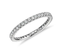 Charger l&#39;image dans la galerie, Micropavé Diamond Eternity Ring in 14k White Gold (1/4 ctw.)
