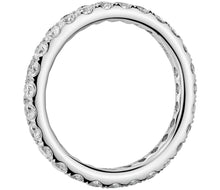 Charger l&#39;image dans la galerie, Micropavé Diamond Eternity Ring in 14k White Gold (1/4 ctw.)
