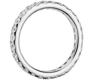 Micropavé Diamond Eternity Ring in 14k White Gold (1/4 ctw.)