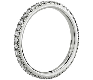 Pavé Diamond Eternity Ringin 14k White Gold (1/2 ct. tw.)