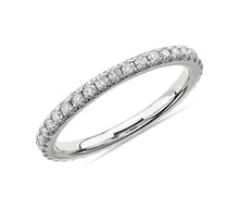 Load image into Gallery viewer, Pavé Diamond Eternity Ringin 14k White Gold (1/2 ct. tw.)
