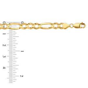 10k Gold 6.5mm Figaro Chain