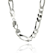 Charger l&#39;image dans la galerie, Sterling Silver 10.50 mm Figaro Chain
