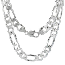 Charger l&#39;image dans la galerie, Sterling Silver 10.50 mm Figaro Chain
