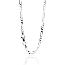 Charger l&#39;image dans la galerie, Sterling Silver 3 mm Figaro Chain
