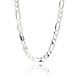 Sterling Silver 5.5 mm Figaro Chain