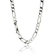 Charger l&#39;image dans la galerie, Sterling Silver 7 mm Figaro Chain
