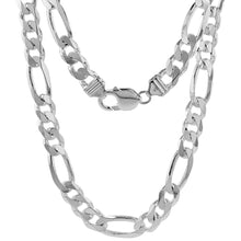 Charger l&#39;image dans la galerie, Sterling Silver 8 mm Figaro Chain
