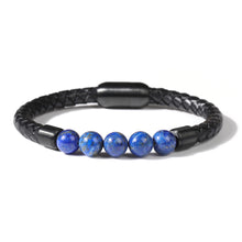 Charger l&#39;image dans la galerie, Fancy Stainless steel &amp; Genuine Leather Bracelet
