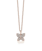 Load image into Gallery viewer, BUTTERFLY DIAMOND NECKLACE 14K Gold 0.18 ctw.
