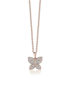 BUTTERFLY DIAMOND NECKLACE 14K Gold 0.18 ctw.