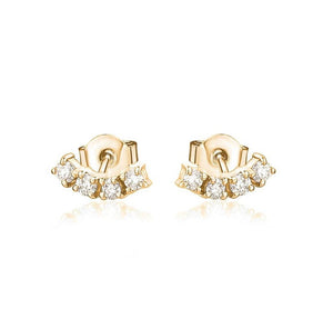 STEPS DIAMOND EARRINGS(0.20CTW)  14K Gold