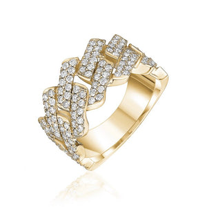 Diamond Rings in Yellow Gold 2.00 CTW.