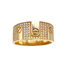 Charger l&#39;image dans la galerie, Men&#39;s Rings in Yellow 10K Gold (micro pavé)
