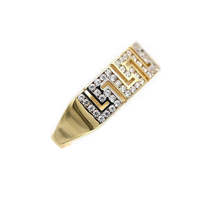 Women's Rings in Yellow 10K Gold (micro pavé)