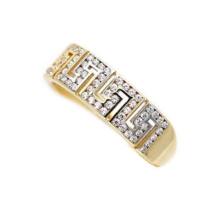 Women's Rings in Yellow 10K Gold (micro pavé)