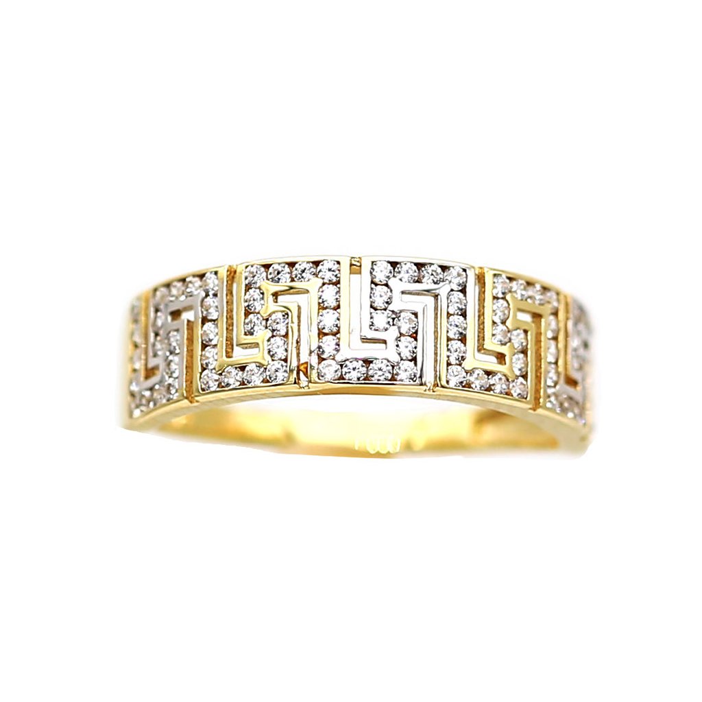 Women's Rings in Yellow 10K Gold (micro pavé)