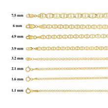 Charger l&#39;image dans la galerie, 10k Gold 3.0 mm Mariner Bracelet
