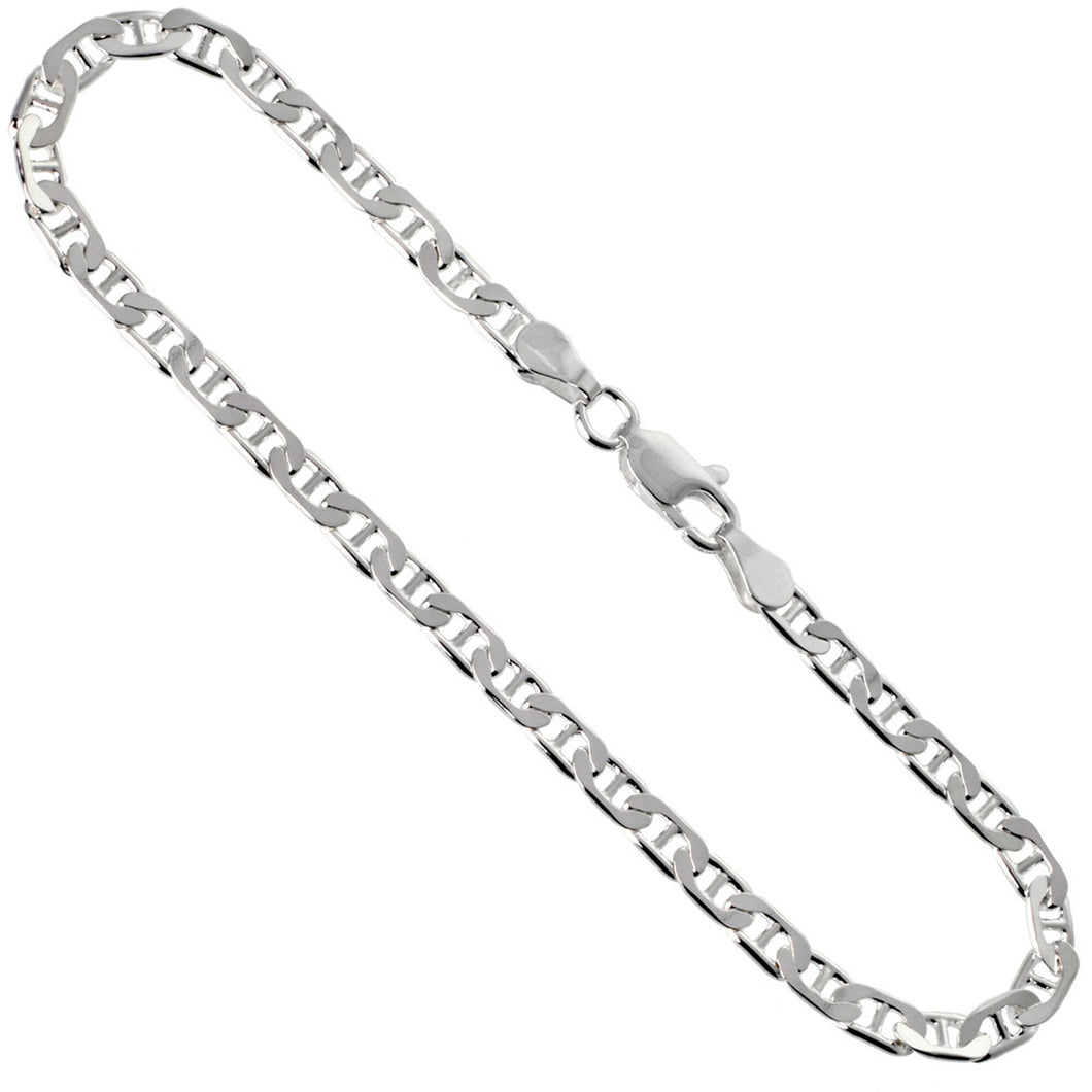 Sterling Silver 4 mm Mariner Chain