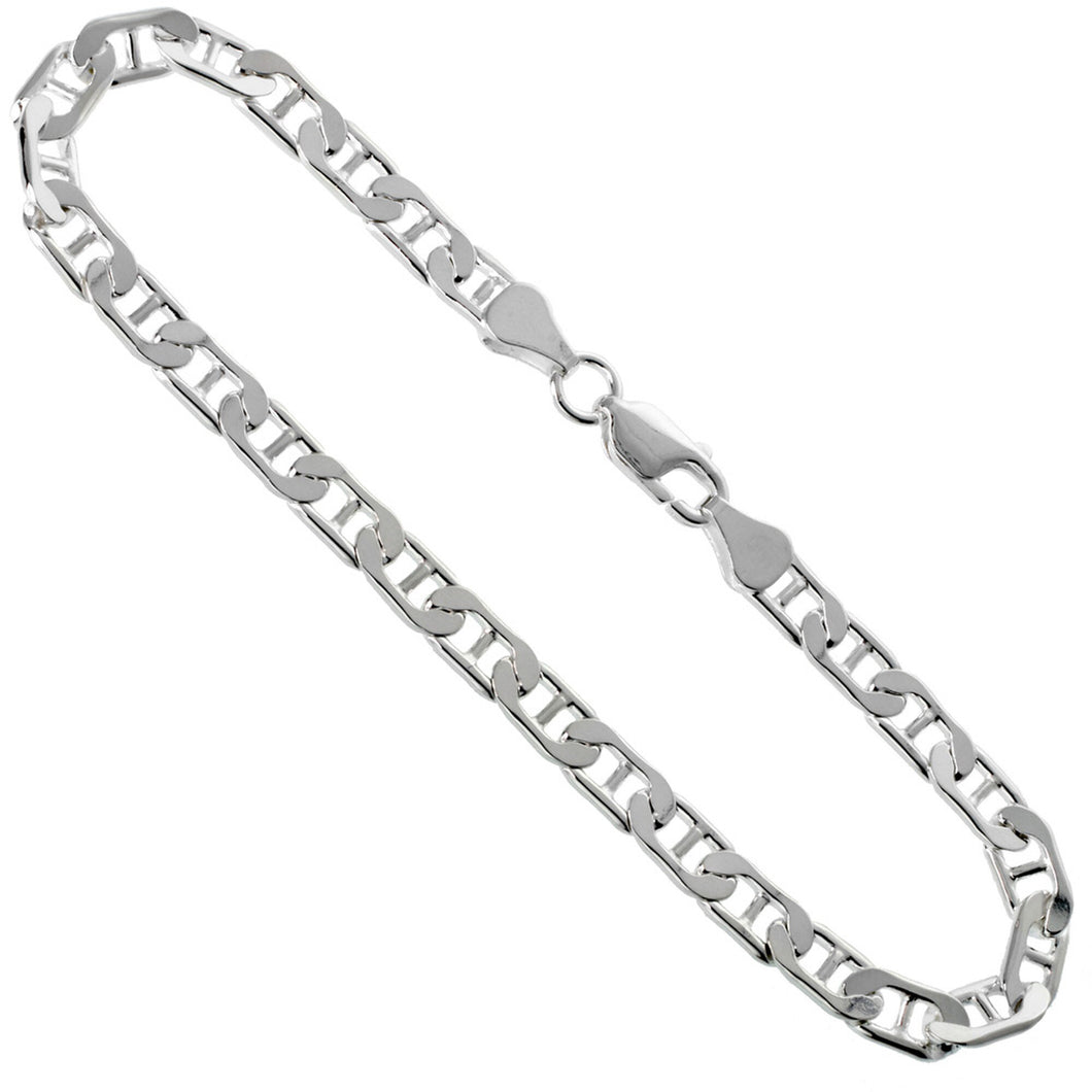 Sterling Silver 6 mm Mariner Chain