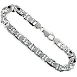 Sterling Silver 9 mm Mariner Chain