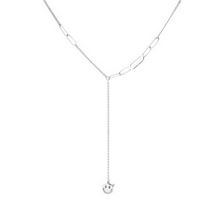 Charger l&#39;image dans la galerie, STERLING SILVER SMILEY NECKLACE
