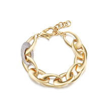 Charger l&#39;image dans la galerie, OVAL CHAIN CZ BRACELET LOBSTER CLASP
