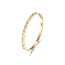 Charger l&#39;image dans la galerie, SINGLE ROW CZ STONE HINGED BANGLE
