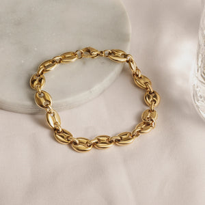 COFFEE BEAN CHAIN BRACELET