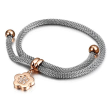 Charger l&#39;image dans la galerie, Fancy Stainless steel CLOVER LEAF Bracelet
