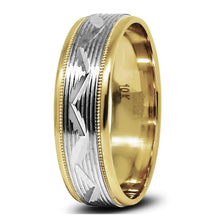 Charger l&#39;image dans la galerie, Gold wedding Bands Comfort-Fit
