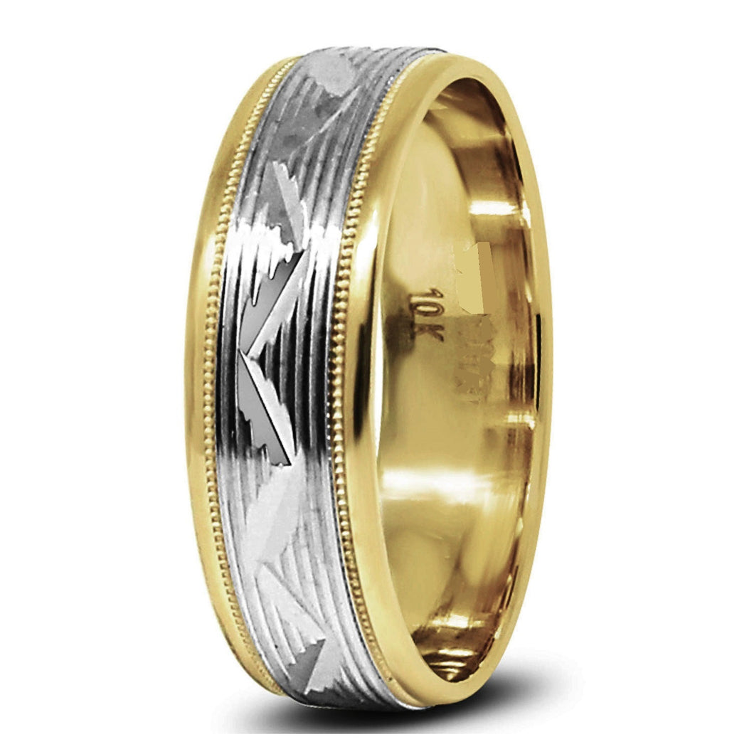 Gold wedding Bands Comfort-Fit